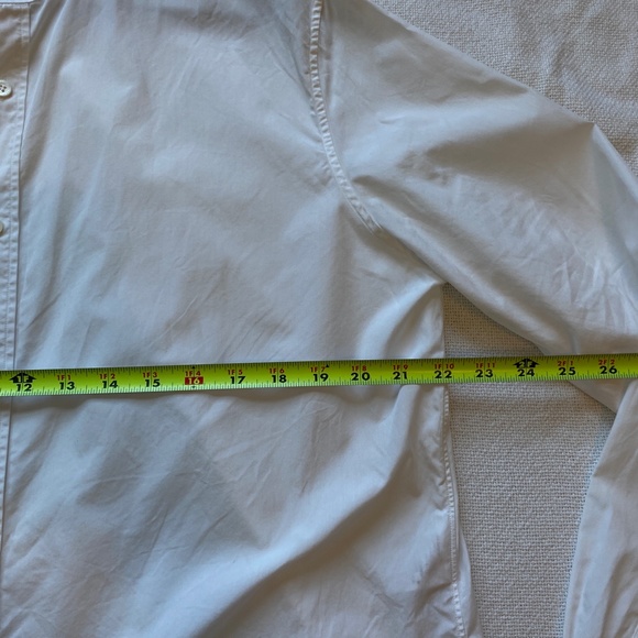 Alexander McQueen band collar button down shirt white Size 17+ Ultra Luxury - Picture 9 of 13